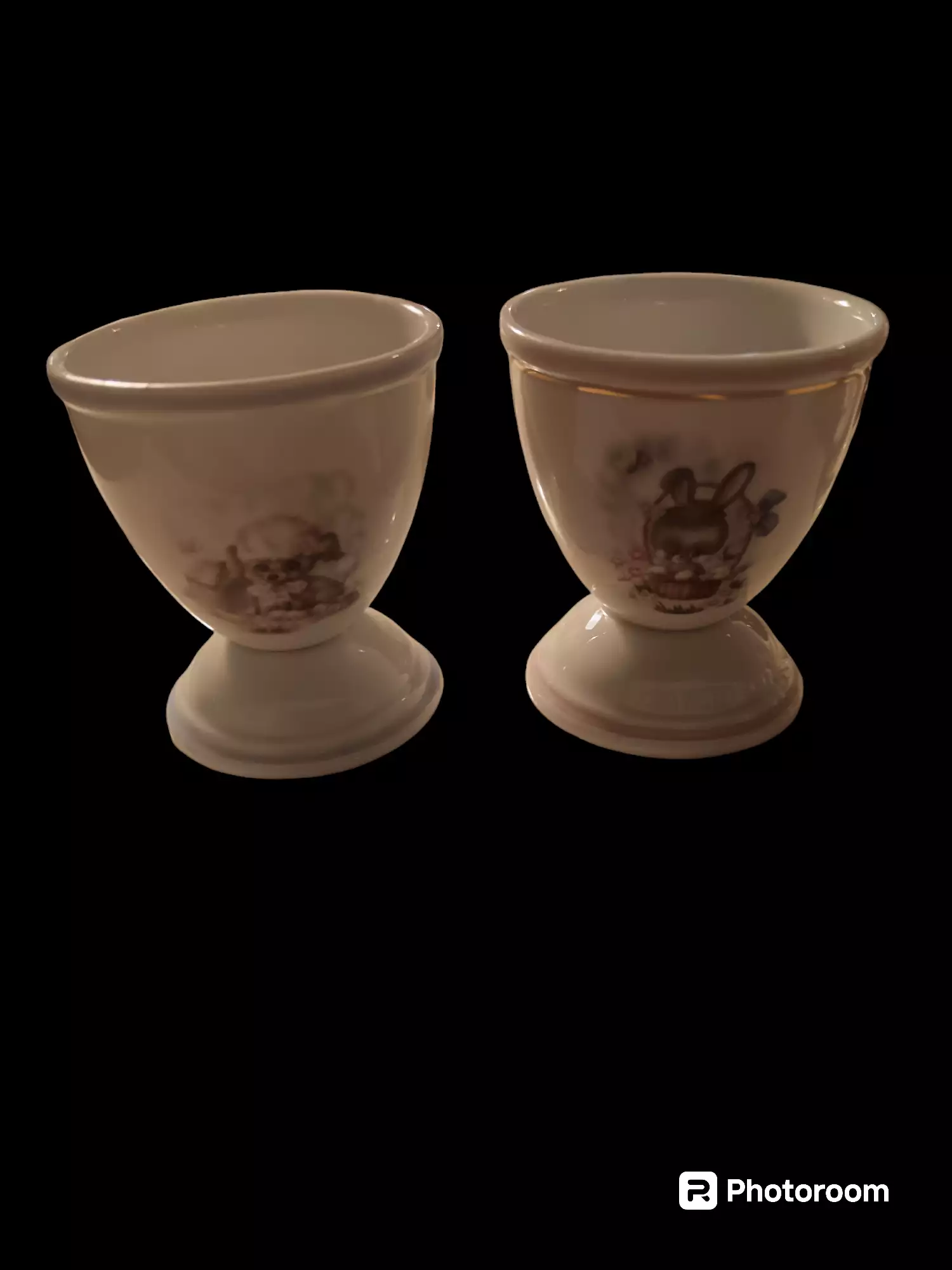 Coquetiers en porcelaine